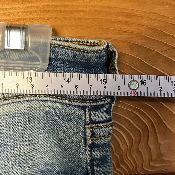 Anthropologie Pilcro Womens Jeans slim boyfriend embroidered sides stripe 26 Y2K - Picture 5 of 12